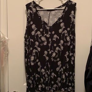 Black & white print tank top